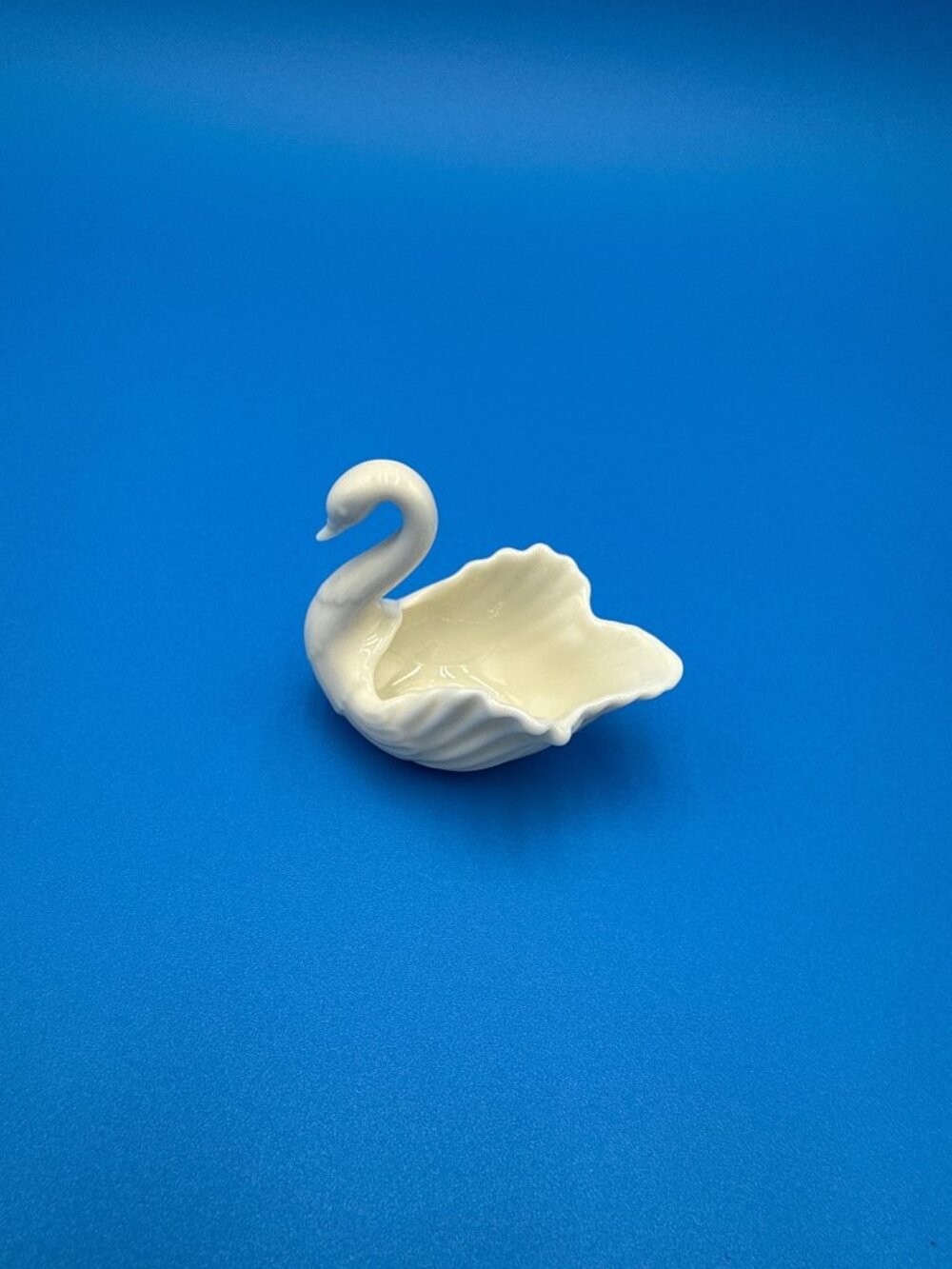 Vintage Lenox Porcelain Swan Trinket Dish Ivory Wedding Topper